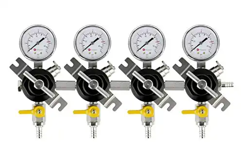 Four Gauge Secondary CO2 Regulator