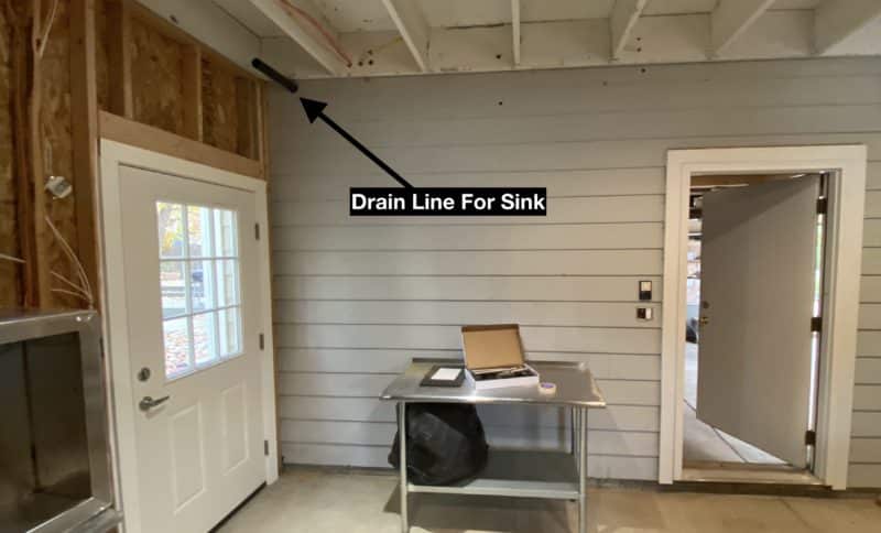 Drain Line for Sink in Brewery