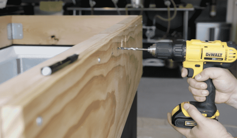 Drilling Pilot Holes for Faucet Shanks