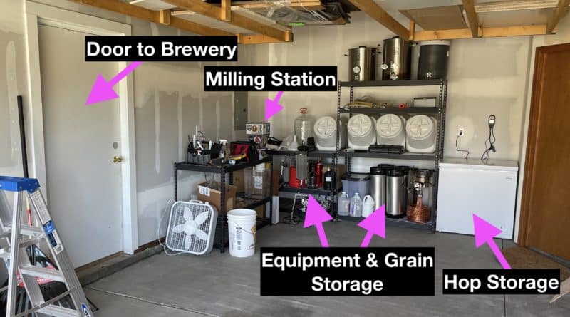 Homebrewing Ingredient and Equipment Storage
