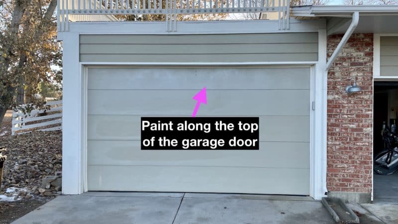 Paint Mistake On Garage Door